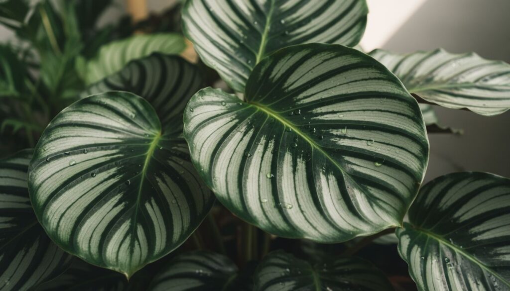 Guia completo para reproduzir a textura detalhada da Calathea orbifolia sem exageros visuais na IA