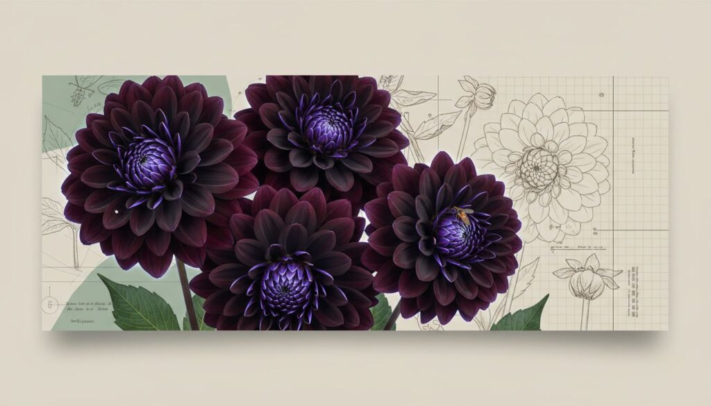 O erro sutil que faz a Dahlia Black Narcissus parecer fake em renders botânicos