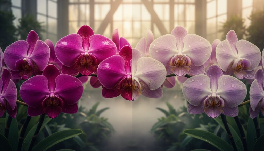 O ponto exato de saturação na Orquídea Cattleya que separa real de artificial