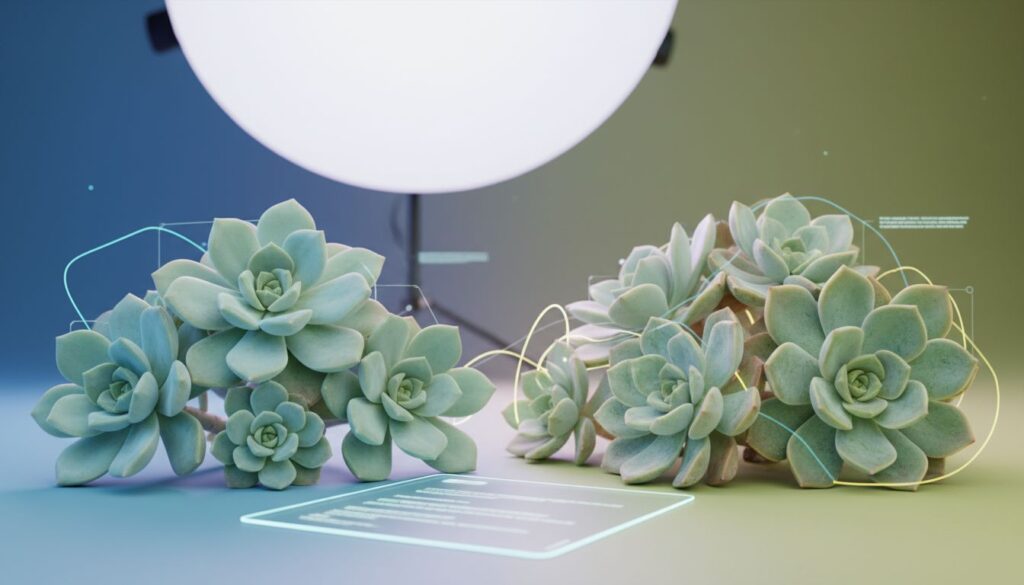 O que faz a Echeveria elegans parecer artificial em imagens e como ajustar o prompt