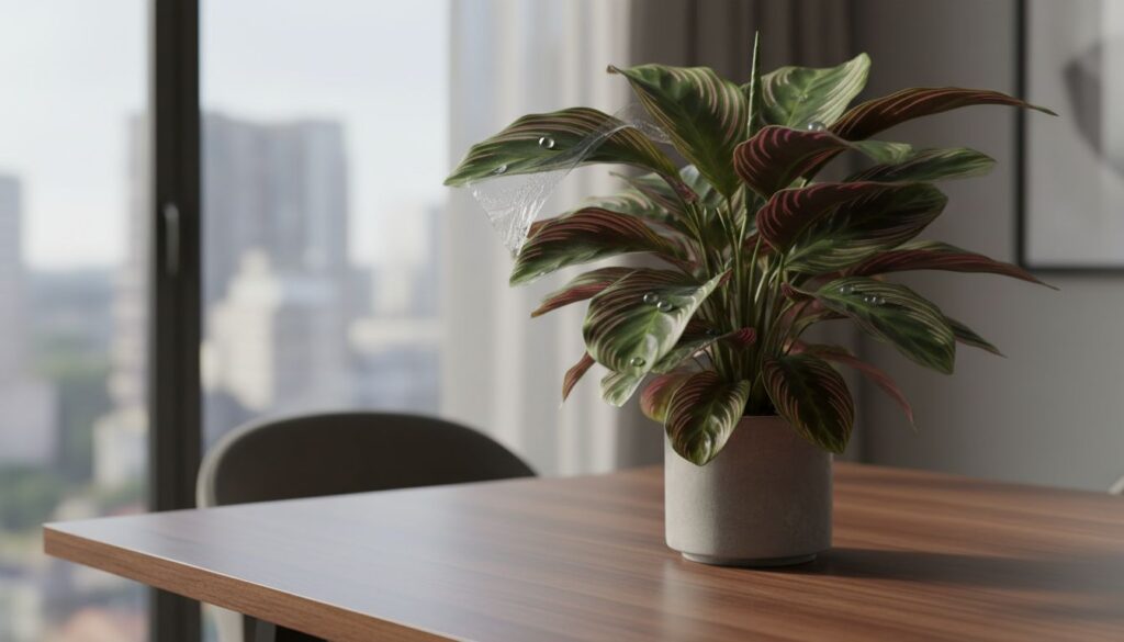 Quando a Calathea ornata vira plástico — o detalhe que você não está vendo