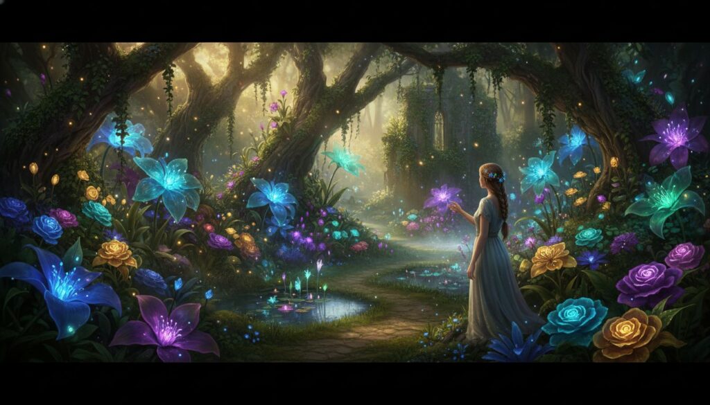 Como criar jardins secretos com flores encantadas usando prompts