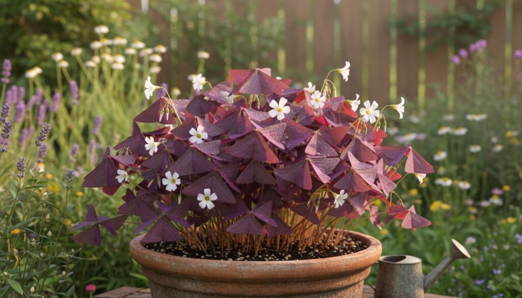 Como evitar que a Oxalis triangularis fique artificial em imagens