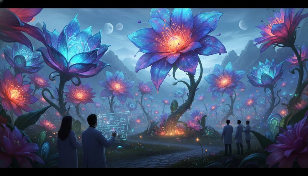 Como gerar flores gigantes de fantasia usando IA