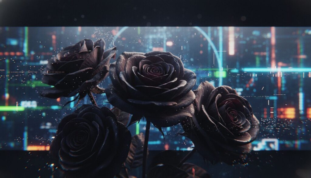 Como gerar rosas negras cinematográficas usando IA