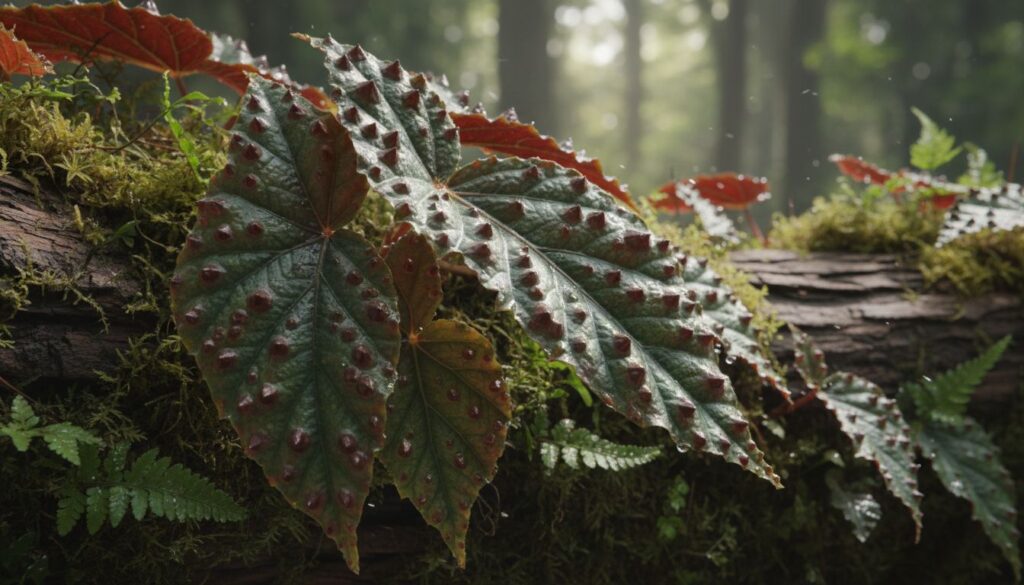 Como recriar o relevo “vivo” da Begonia ferox sem parecer textura artificial