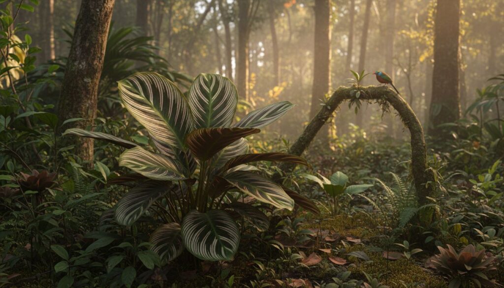 Linhas e padrões: como deixar a Calathea ornata mais natural