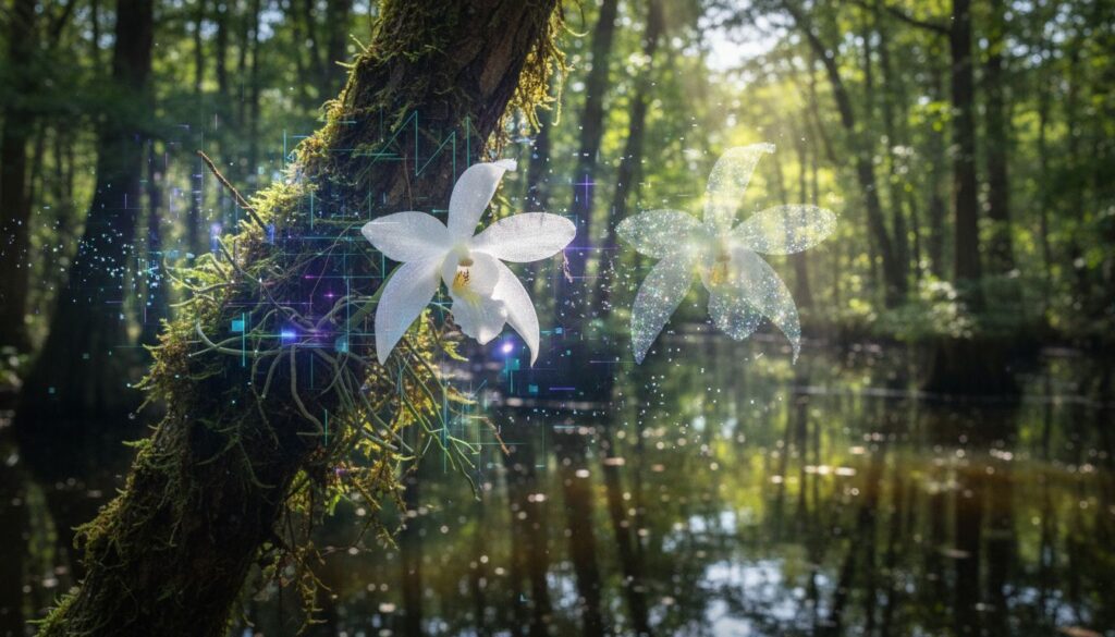 O desafio de recriar a delicadeza da Ghost Orchid em imagens de IA sem perder realismo
