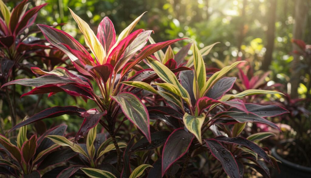 O equilíbrio de cores na Cordyline fruticosa que faz toda diferença