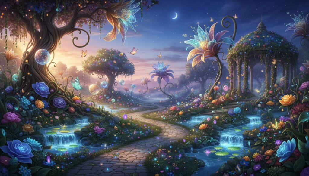 Os prompts mais criativos para criar jardins florais encantados