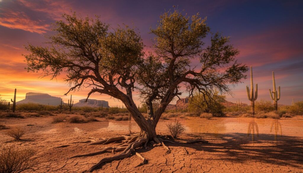 Por que a Árvore do deserto é difícil de representar com realismo