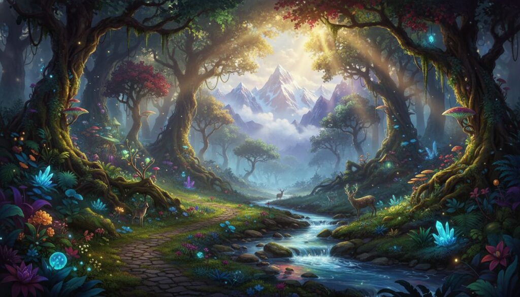 Prompts para criar florestas encantadas inspiradas no Himalaia