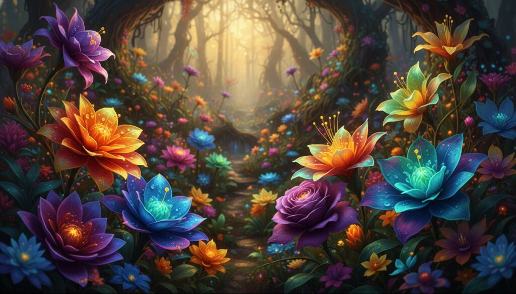 Prompts profissionais para criar flores hiper-realistas cinematográficas