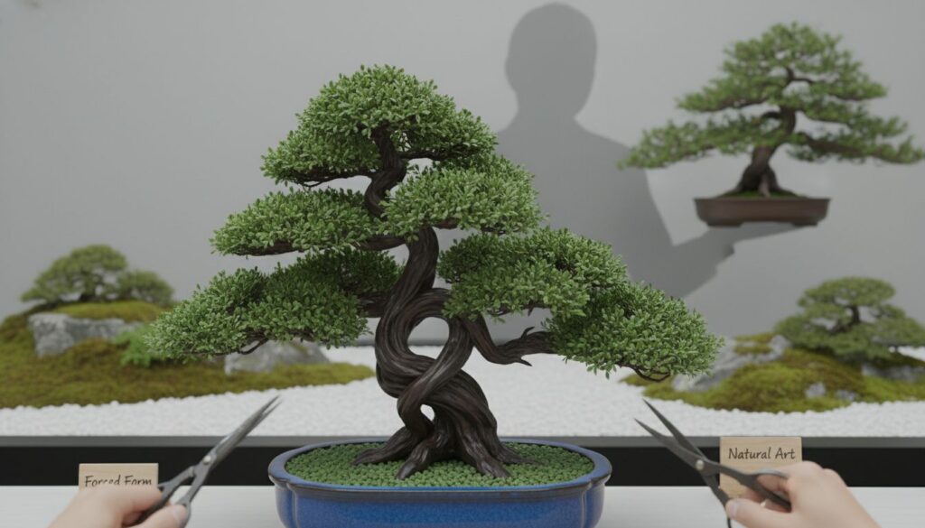 Quando a Bonsai japonês parece artificial — e como evitar